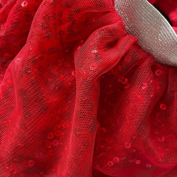 ⭐️5/$25 Baby Cat & Jack Red Sequin Tutu; Size 3-6 months - Picture 2 of 2